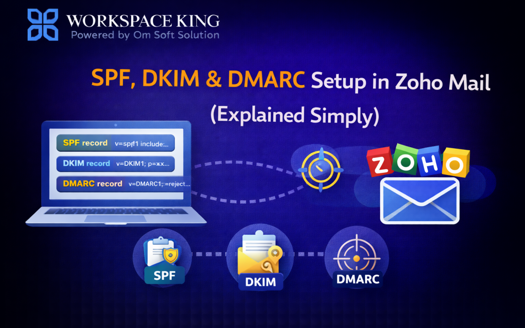 SPF, DKIM & DMARC Setup in Zoho Mail (Explained Simply)