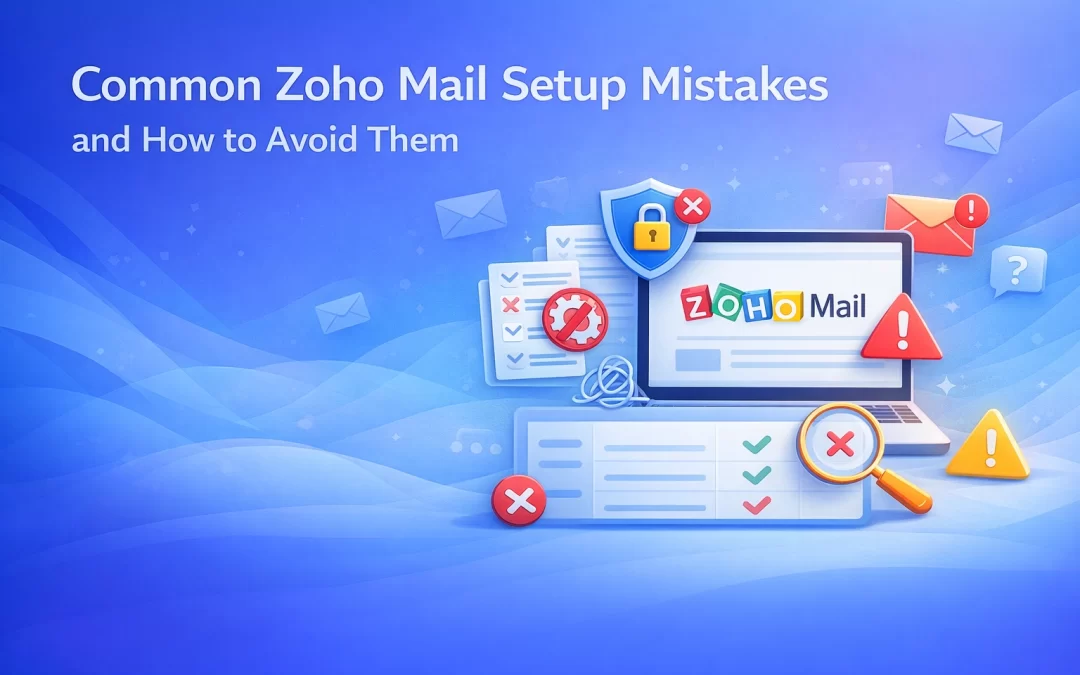 Common Zoho Mail Setup Mistakes and How to Avoid Them