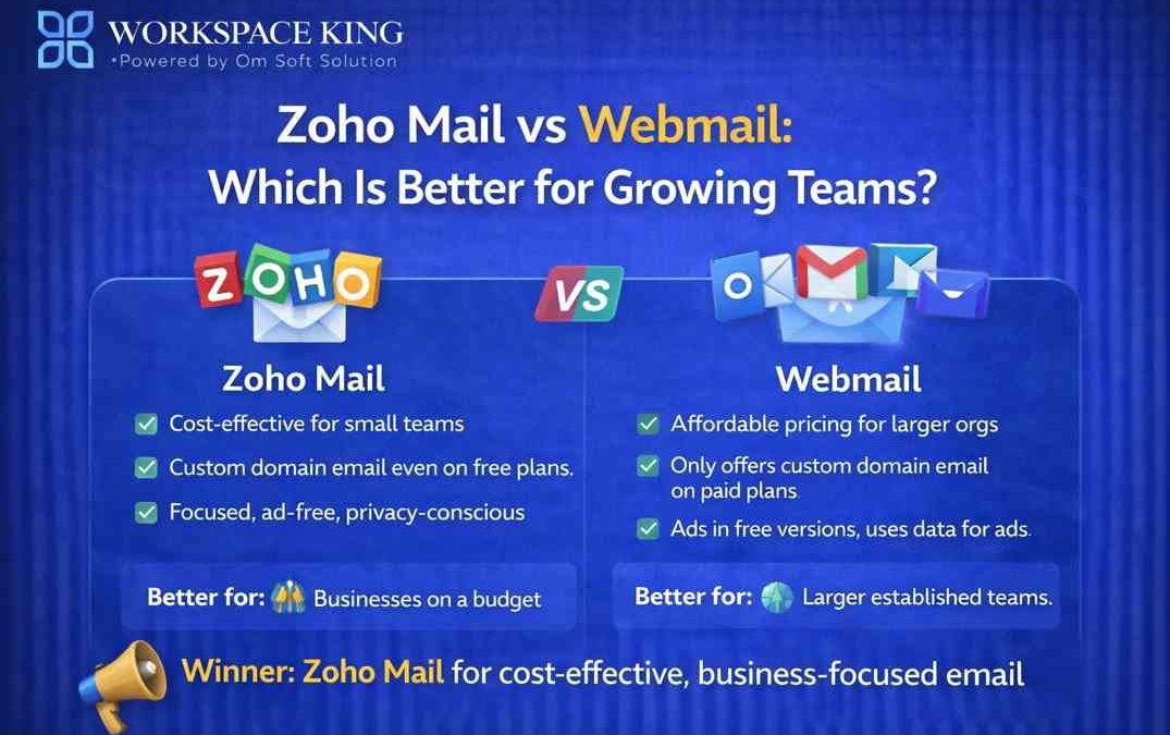 Zoho Mail vs Webmail: Which Is Better for Growing Teams?