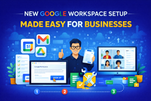 Simplified Google Workspace setup for businesses with transparent Google Workspace pricing in Delhi