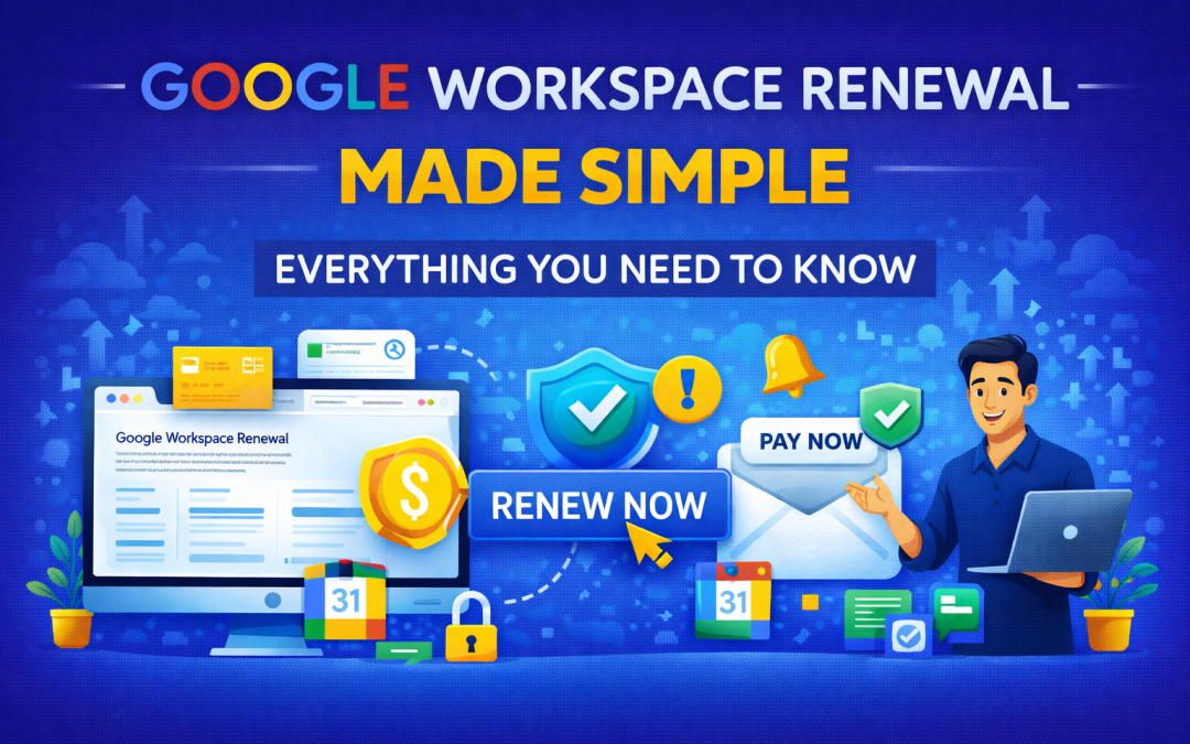 Hassle-free Google Workspace renewal with pricing details for businesses in Delhi