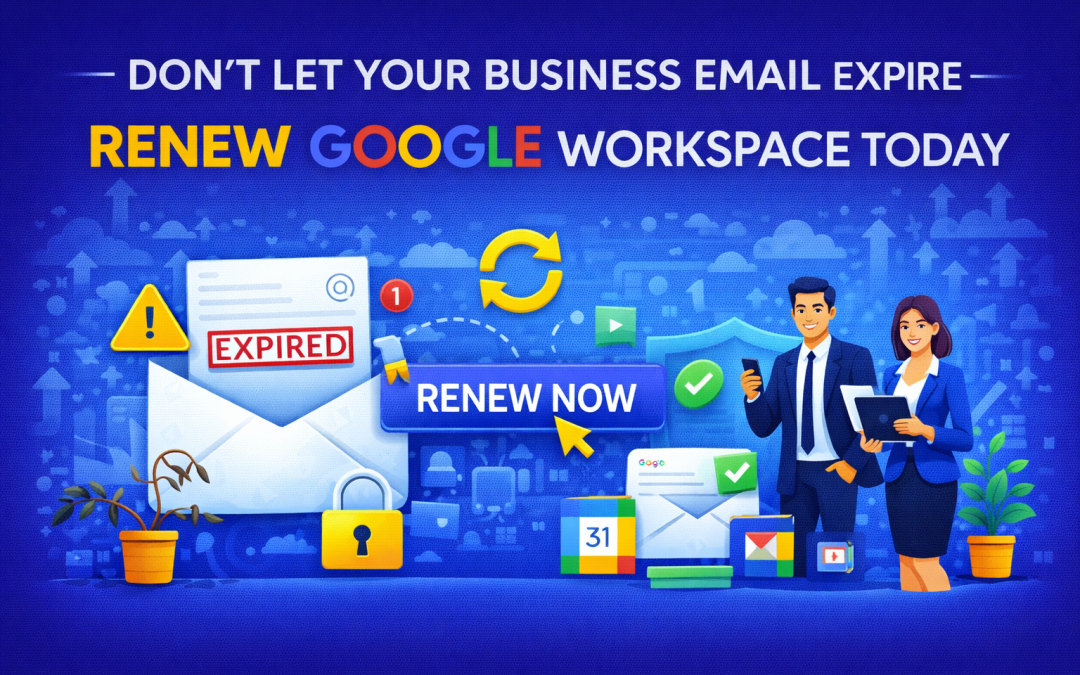 Renew your Google Workspace business email on time with expert Google Workspace support in Delhi