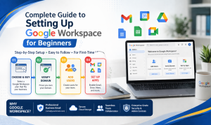 Step-by-step Google Workspace setup guide for beginners with email configuration and business tools